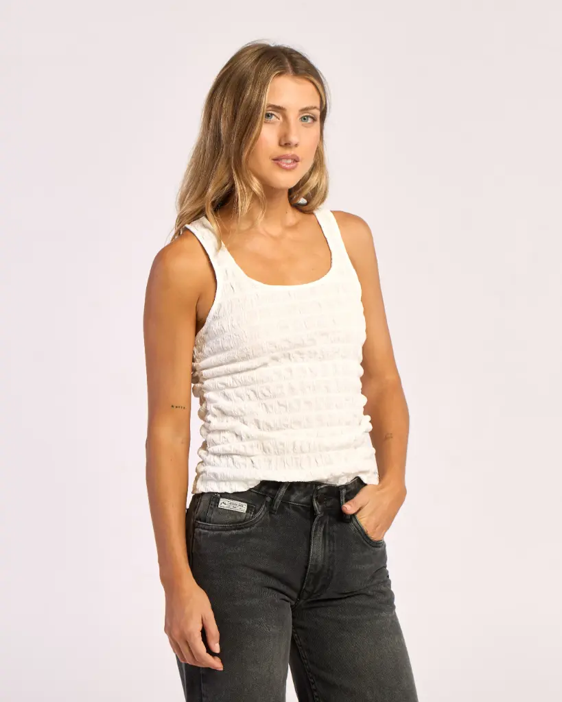 MISS LACE ROUCHED TOP LD 