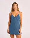 POLLY DENIM MINI DRESS LD* 