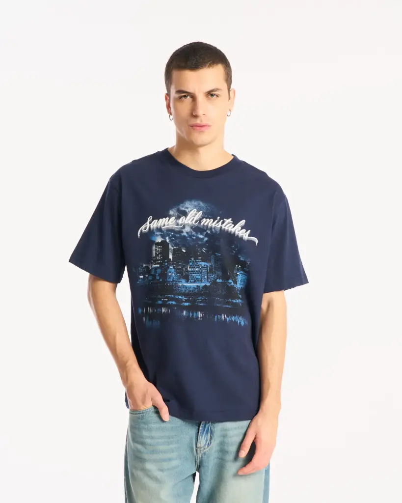 MISTAKES TEE - BLUE