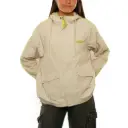 CRUEL SUMMER WINDBREAKER JACKET LD ( ALMOND / BLACK )