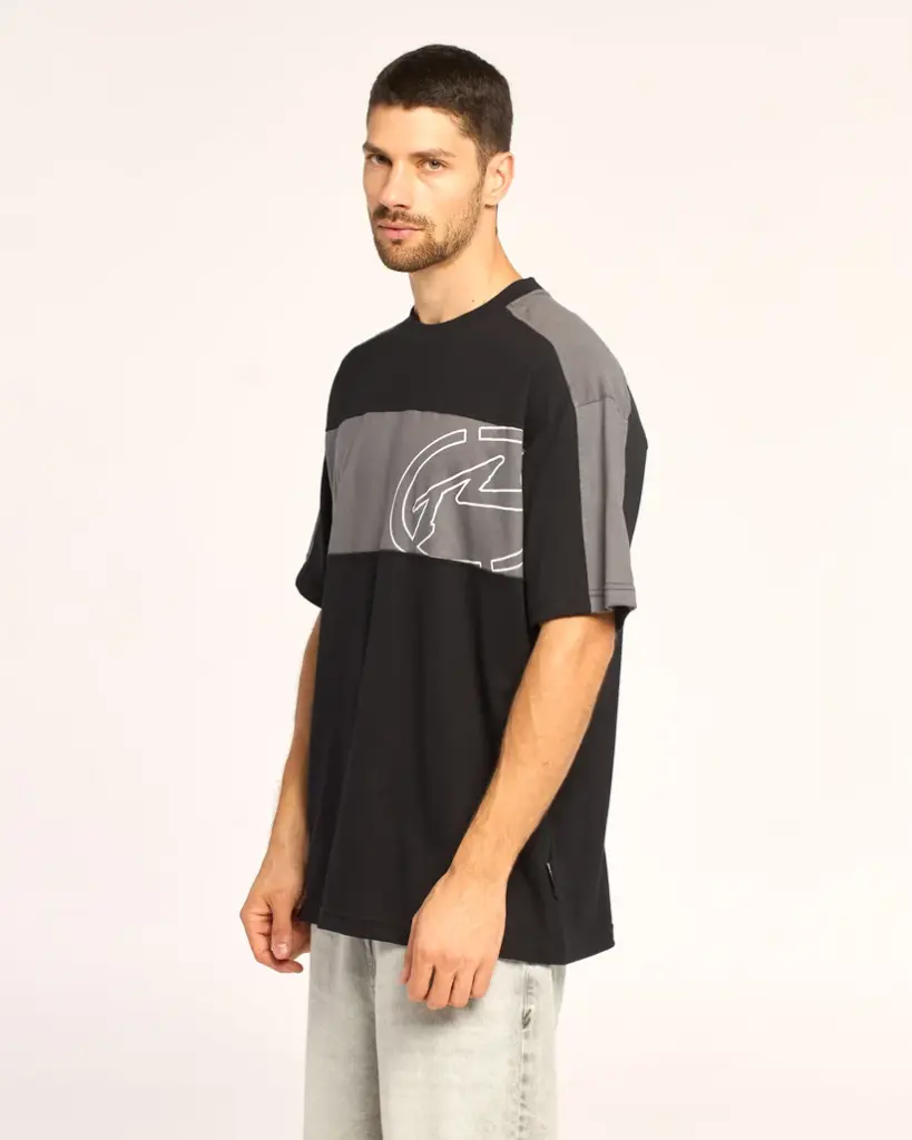 KILL SWITCH TEE OV ( BLACK / GREY MARLE )