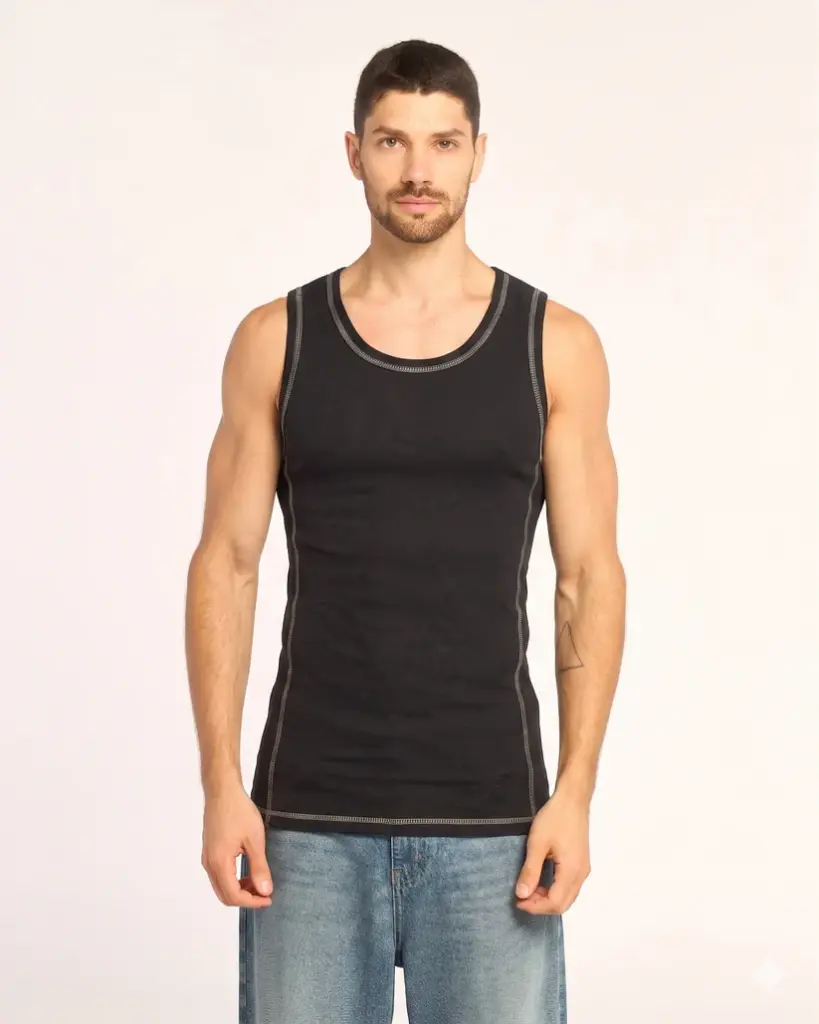 SLACK JACK TANK ( BLACK / WHITE )