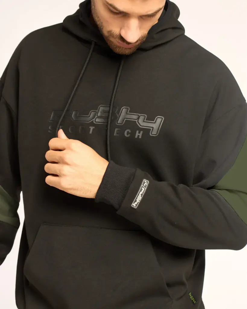 IMPLOSION HOOD* ( BLACK / OLIVE )