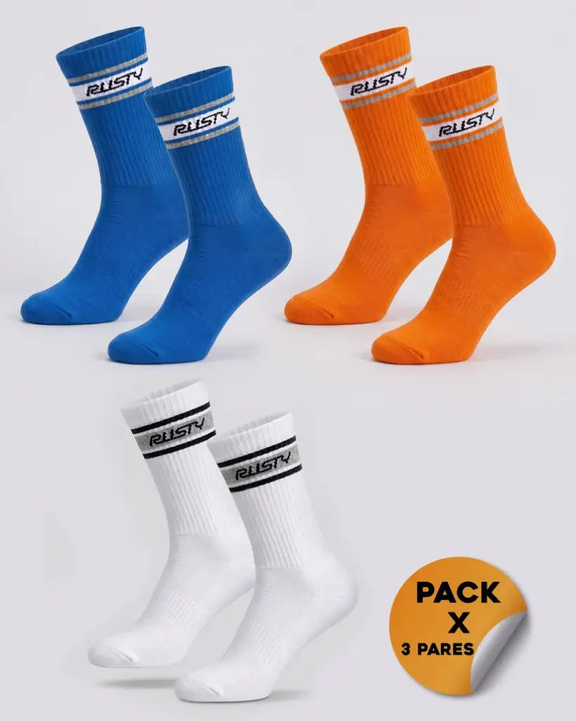PIT CREW II MID CALF 3-SOCK PACK* 