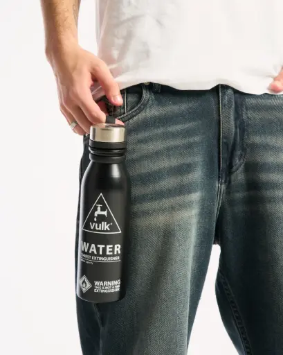 [99HVUA2606[Colores][Talles]] VULK HYDRO BOTTLE* - BLACK - RED