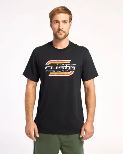 [00HRUA2723[Colores][Talles]] CROCKER TEE ST ( BLACK / WHITE )