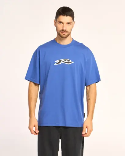 [00HRUA2750[Colores][Talles]] RAZOR TEE OV ( ROYAL BLUE / BLACK / VINTAGE RED )