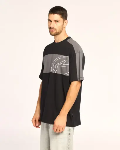 [00HRUA2764[Colores][Talles]] KILL SWITCH TEE OV ( BLACK / GREY MARLE )