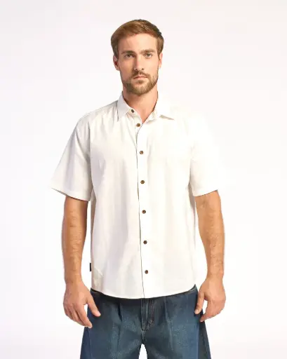 [14HRUA2703[Colores][Talles]] OVERTONE 4 SHIRT* ( OFF WHITE / BLACK )