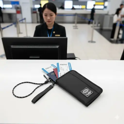 [58HRUA2610!BK!U] TRAVEL WALLET B707* 