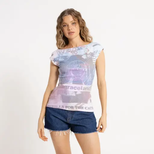 [00MRUA2603] PLAY IT SAFE TEE LD