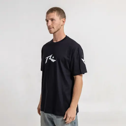 [00HRUA2657] COMP REVOLUTION 2 TEE ( BLACK / WHITE )