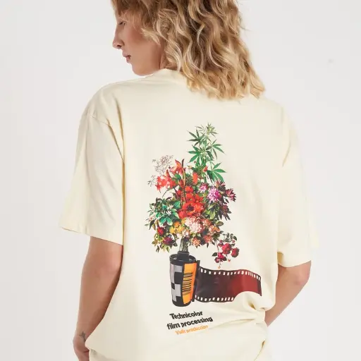 [00HVUA2614] FILM TEE - LIGHT YELLOW